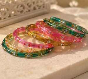 Colorful Beaded Bangles