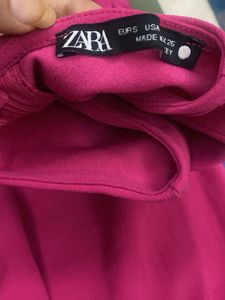 Rosy Pink Dress With A Knotted Front Detailing