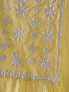 Yellow Cotton Kurti