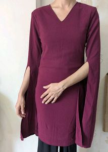 Elegant Maroon Bodycon Dress🎀✨