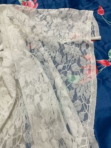 Blue Floral Skirt set