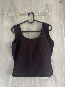 Sleek Black Sleeveless Top
