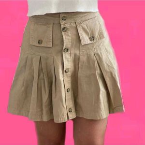 Cute Button-Down Mini Skirt