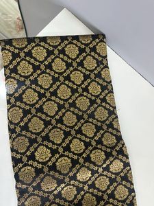 Black &amp; Gold Dress Material