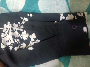 Chic Black Floral Print Midi Dress