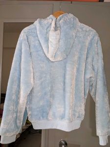 Fluffy Blue Hoodie