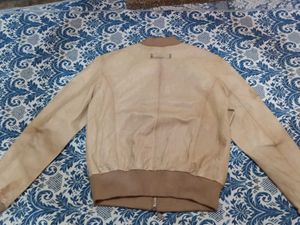 leather bomber jacket