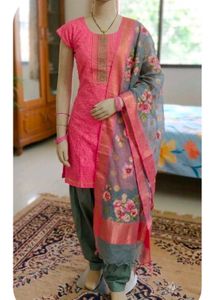 Pink Kurta Set with Dupatta