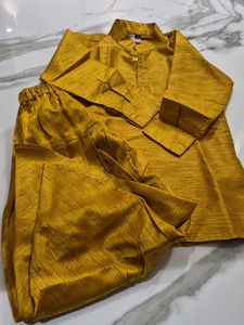 Kids Silk Kurta Pajama Set