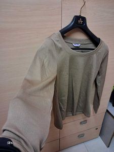 Olive Green Long Sleeve Top