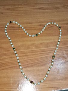 Elegant Pearl &amp; Gemstone Necklace