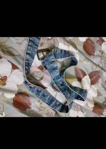 Denim Dress with Hooded Top