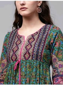 Printed Cotton Anarkali Kurta