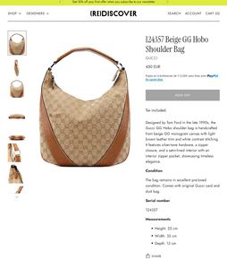 Tom Ford era Gucci Monogram Hobo Bag