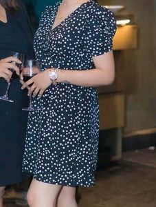 Polka Dot Mini black Dress