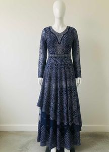 Exquisite Blue Embellished Gown