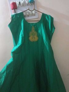 Green Party Wear Gown