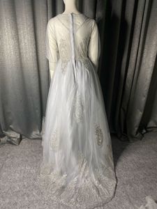 Elegant Embroidered Evening Gown
