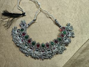 Combo Exquisite Oxidized Silver Necklace