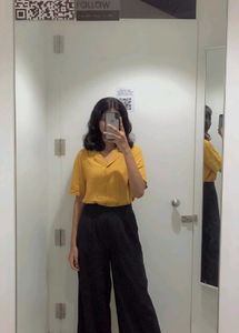 Mustard Yellow Collared Shirt