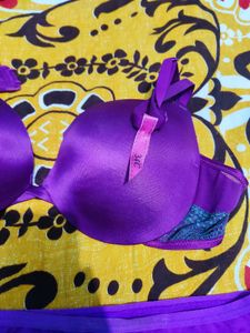 Purple Bra and Panty Set