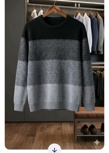 Men's Striped Knit Sweater