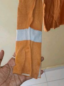 Orange Long Sleeve Top