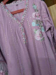 Embroidered Kurta with Dupatta Set