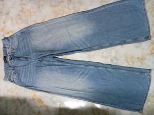Light Wash Wide Leg Denim Jeans
