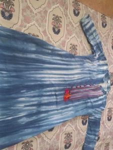 Stylish Blue Tie-Dye Kurta