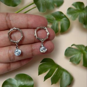Unique Geometric Gemstone Earrings