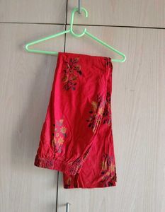 Red Floral Print Cotton Suit✨