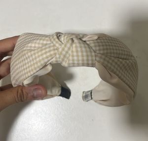 Cute Gingham Knot Headband