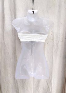 6238. White Textured Bikini Top