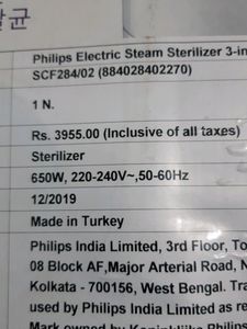 Philip AVENT BOTTLE sterilizer