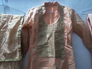 stitched suit plazo pant Peach