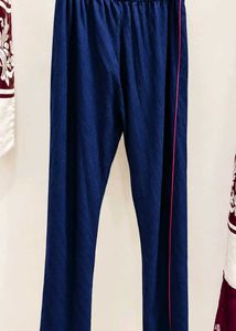Comfortable Navy Blue Wide Leg Pants
