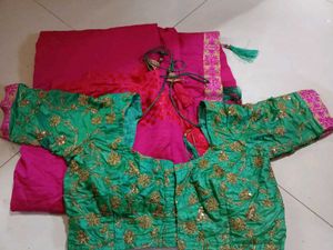 Vibrant Pink Banarasi Silk Saree