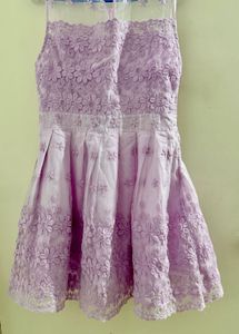 Lavender Lace Flower Dress