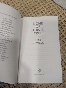Lisa Jewell - None of This Is True Book