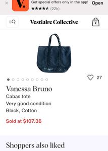 Vanessa Bruno – Authentic Original Bag Sparkly Bla