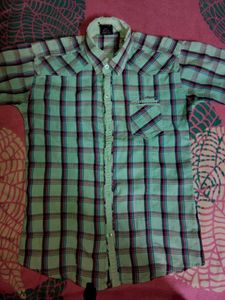 Checked Button-Down Shirt