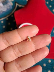 Elegant Gold &amp; Diamond Nose Pin