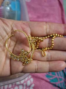 Gold-Toned Nath Nose Ring