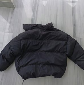 Black Korean Style Puffer Jacket Hip Hop