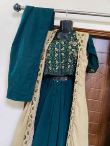 Embroidered Teal Ethnic lehnga choli