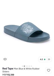 ✨💯 ORIGINAL Red Tape Men's Blue Sliders 💯✨