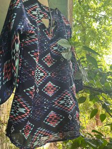 Zipper Western Women Top