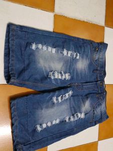 Distressed Denim Shorts jorts