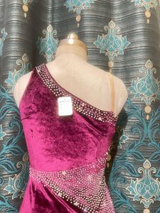 women velvet party dress